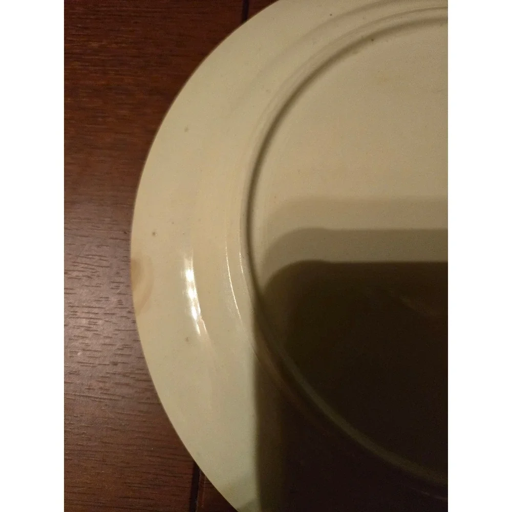 Vintage Taylor Smith Taylor‎ Everglade Floral Dinner Plate Cream Ceramic TST